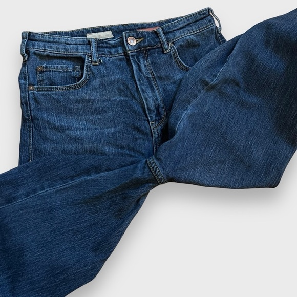 Anthropologie Pilcro Crop High Rise Wide Leg Medium Wash Denim Jeans Women’s 26 - Picture 4 of 15